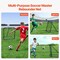Black Portable Foldable Soccer Practice Net with Thick Iron Tube Frame and Adjustable Return Angle